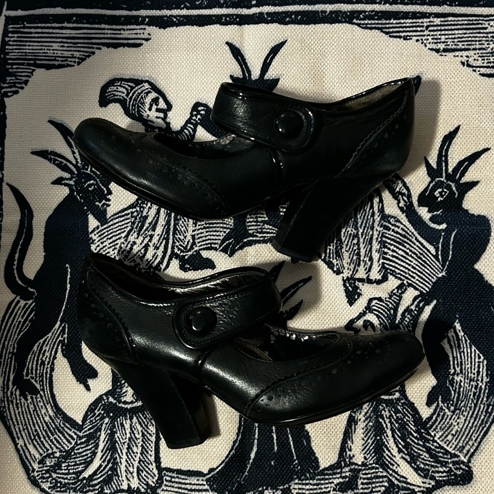 Nordstrom Söfft 'Fiona' Black Mary Jane Pump